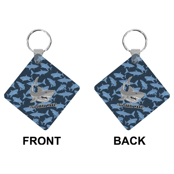 Sharks Diamond Keychain (Front + Back)