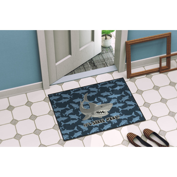 Sharks Door Mat Lifestyle