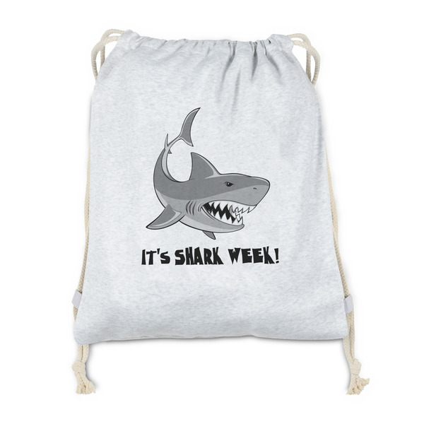 Custom Sharks Drawstring Backpack - Sweatshirt Fleece - Double Sided (Personalized)