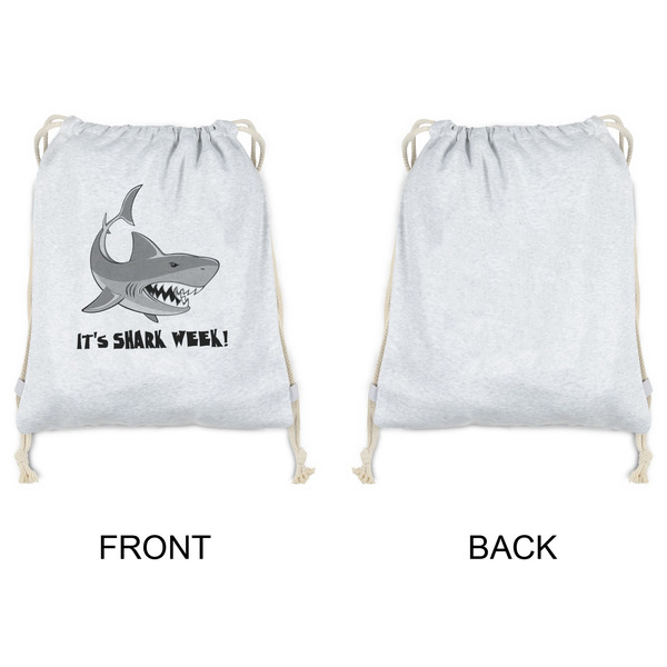 Sharks Drawstring Backpacks - Sweatshirt Fleece - Single Sided - APPROVAL