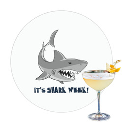 Sharks Printed Drink Topper (Personalized)