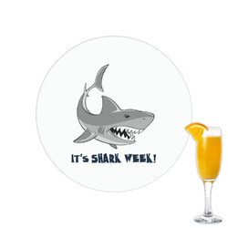 Sharks Printed Drink Topper - 2.15" (Personalized)