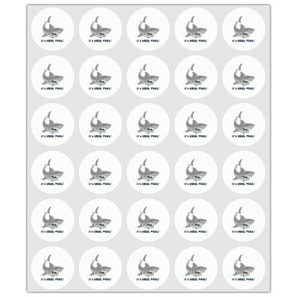 Sharks Drink Topper - XSmall - Set of 30