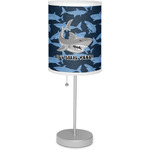 Sharks 7" Drum Lamp with Shade Linen (Personalized)