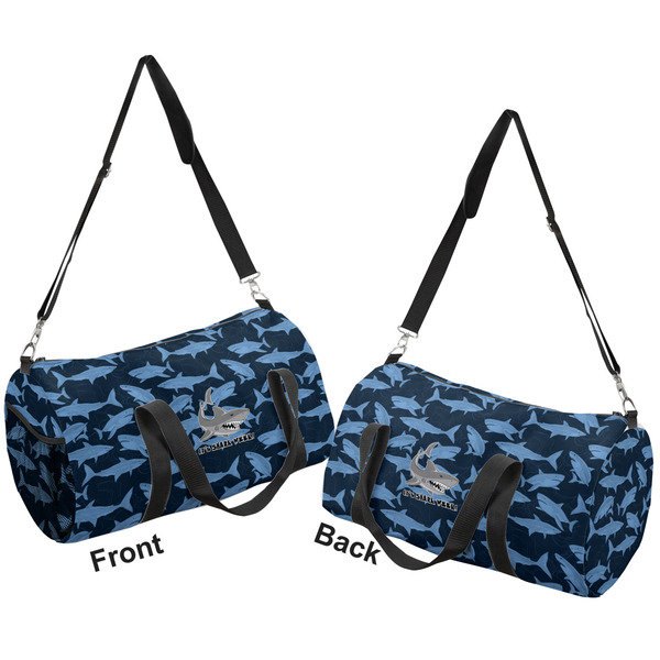 Sharks Duffle bag small front and back sides