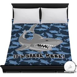 Sharks Duvet Cover - Full / Queen w/ Name or Text