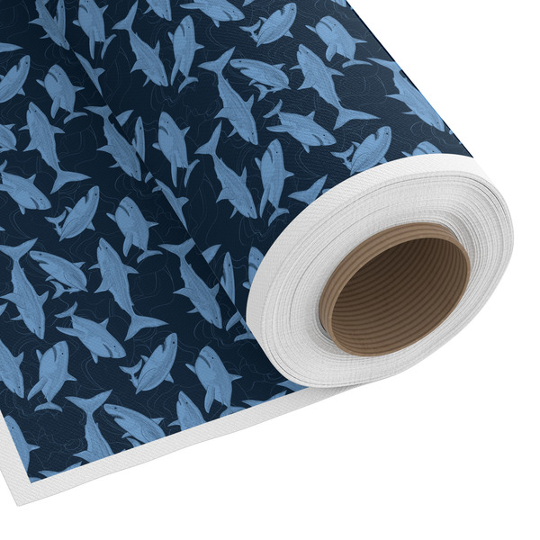 Custom Sharks Fabric by the Yard - Spun Polyester Poplin