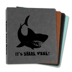 Sharks Leather Binder - 1" (Personalized)