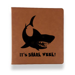 Sharks Leather Binder - 1" - Rawhide (Personalized)