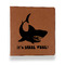 Sharks Leather Binder - 1" - Rawhide - Front View