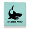 Sharks Leather Binder - 1" - Teal (Personalized)
