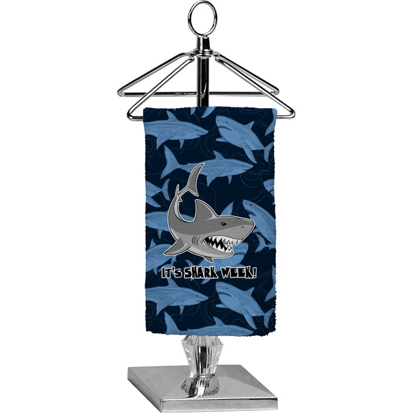 Custom Sharks Finger Tip Towel - Full Print w/ Name or Text