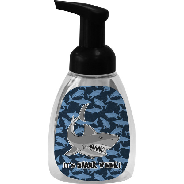 Custom Sharks Foam Soap Bottle - Black (Personalized)