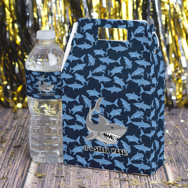 Sharks Gable Favor Box - In Context