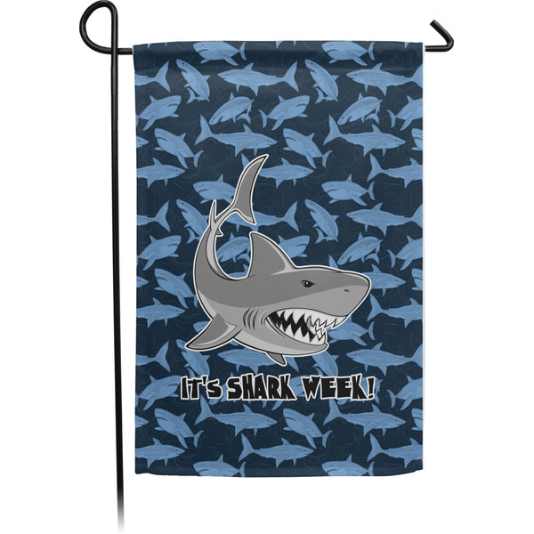 Custom Sharks Small Garden Flag - Single Sided w/ Name or Text