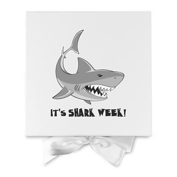 Sharks Gift Boxes with Magnetic Lid - White - Approval