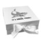 Sharks Gift Box with Magnetic Lid - White (Personalized)