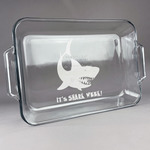 Sharks Glass Baking Dish - 13in x 9in (Personalized)