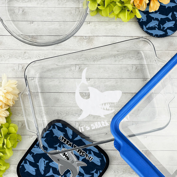 Sharks Glass Baking Dish - LIFESTYLE (13x9)