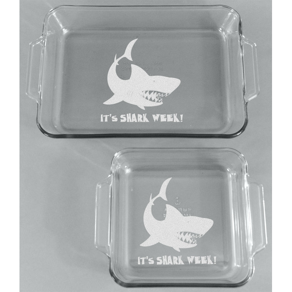 Sharks Glass Baking Dish Set - FRONT