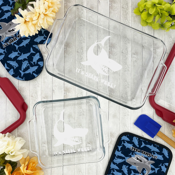 Sharks Glass Baking Dish Set - LIFESTYLE