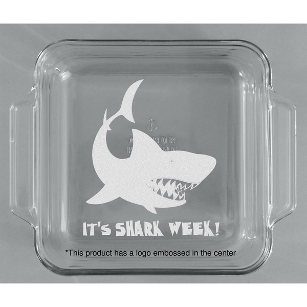 Sharks Glass Cake Dish - APPROVAL (8x8)