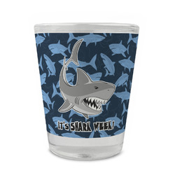 Sharks Glass Shot Glass - 1.5 oz - Set of 4 (Personalized)