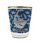 Sharks Glass Shot Glass - With gold rim - FRONT
