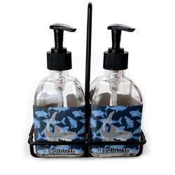 Sharks Glass Soap & Lotion Bottles (Personalized)