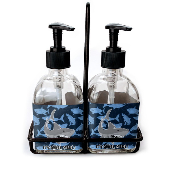 Custom Sharks Glass Soap & Lotion Bottles (Personalized)