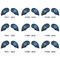 Sharks Golf Club Covers - APPROVAL (set of 9)