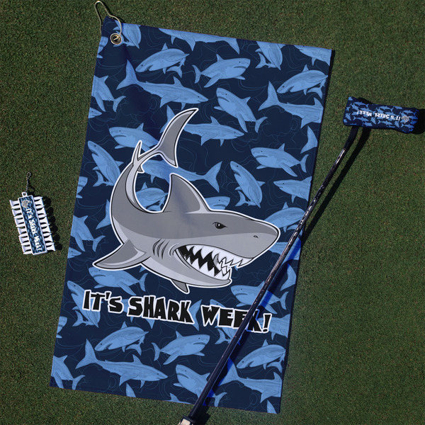 Custom Sharks Golf Towel Gift Set w/ Name or Text