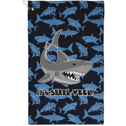 Sharks Golf Towel - Poly-Cotton Blend - Small w/ Name or Text