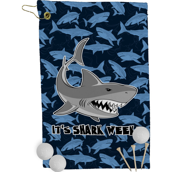 Sharks Golf Towel (Personalized) - FRONT (Small Full Print)