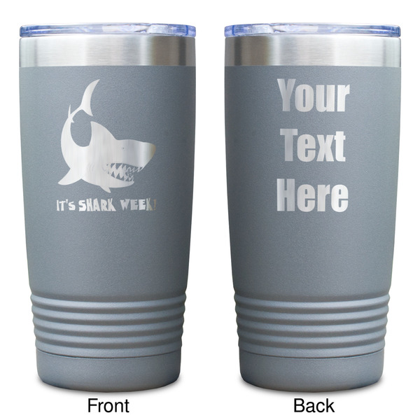 Sharks Gray Polar Camel Tumbler - 20oz - Double Sided - Approval