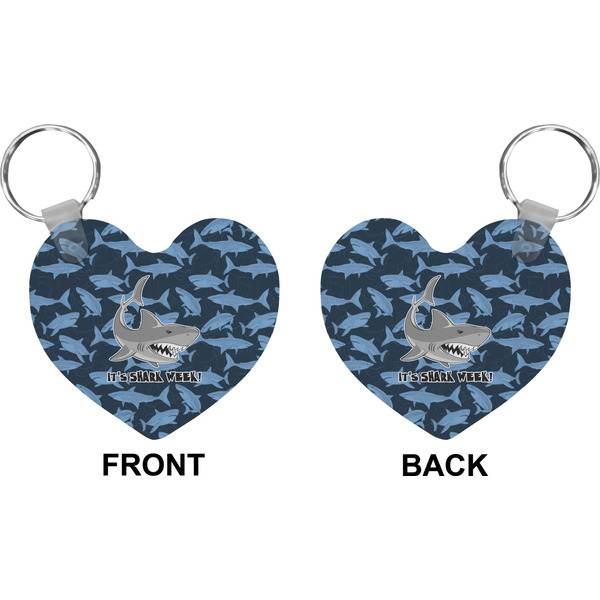 Sharks Heart Keychain (Front + Back)
