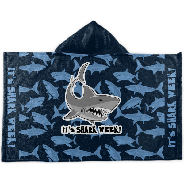 Custom Sharks Kids Hooded Towel (Personalized)