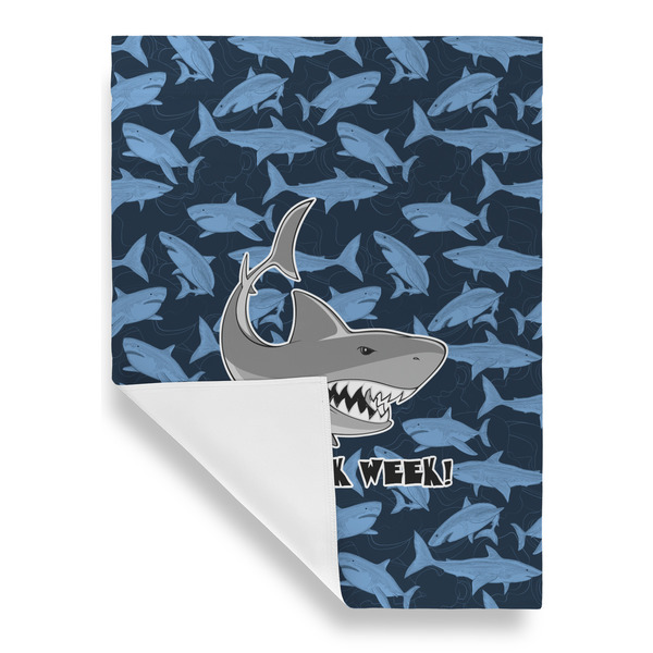Sharks House Flags - Single Sided - FRONT FOLDED