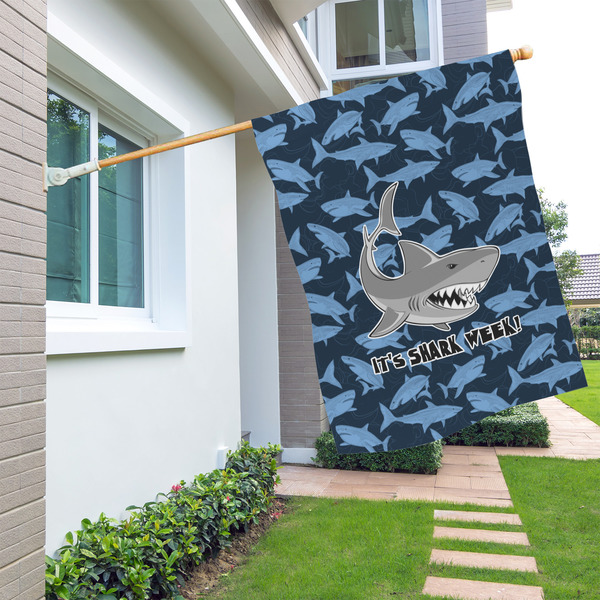 Sharks House Flags - Single Sided - LIFESTYLE