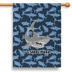Sharks 28" House Flag - Double Sided (Personalized)