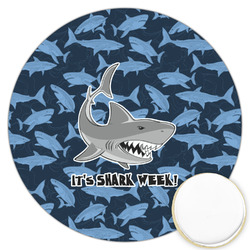 Sharks Printed Cookie Topper - 3.25" (Personalized)
