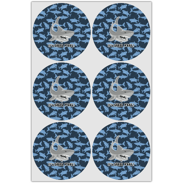 Sharks Icing Circle - Large - Set of 6