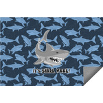 Sharks Indoor / Outdoor Rug - 6'x8' w/ Name or Text