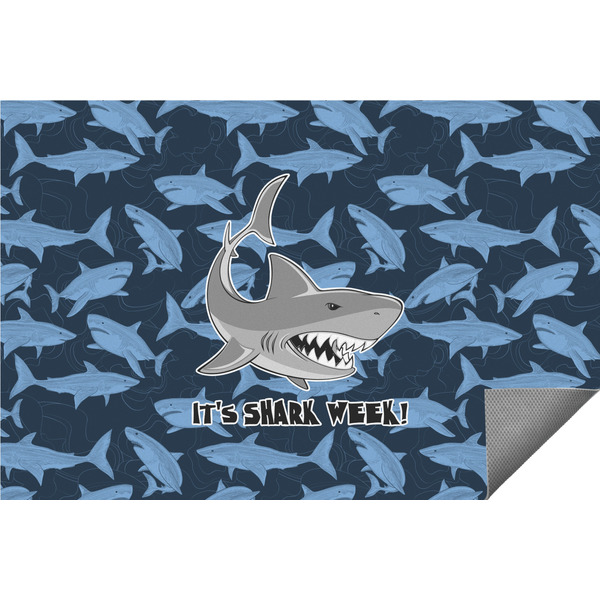 Custom Sharks Indoor / Outdoor Rug - 3'x5' w/ Name or Text