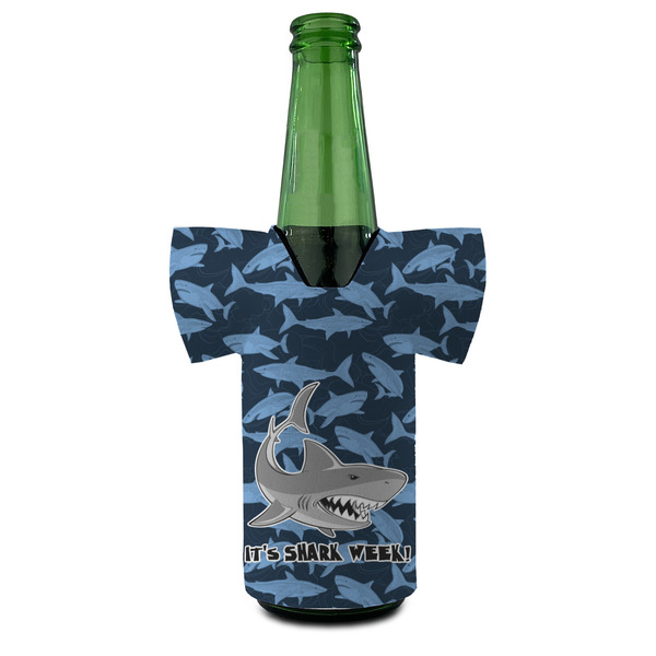 Sharks Jersey Bottle Cooler - Set of 4 - FRONT (on bottle)