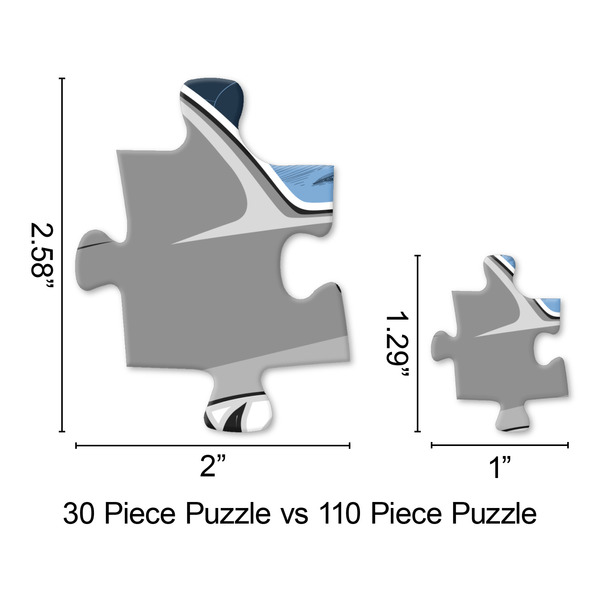 Sharks Jigsaw Puzzle - Piece Comparison