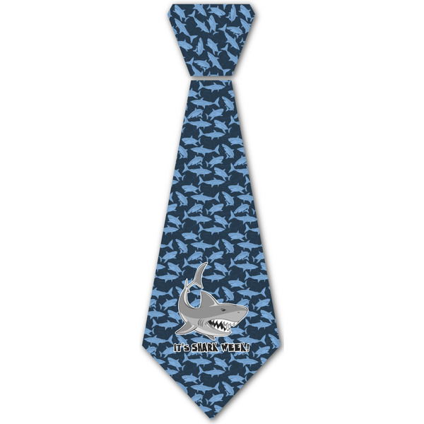 Custom Sharks Iron On Tie - 4 Sizes w/ Name or Text