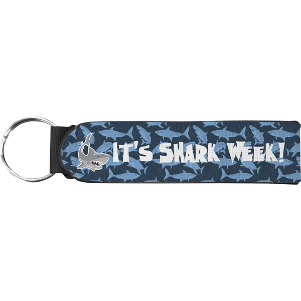Custom Sharks Neoprene Keychain Fob (Personalized)