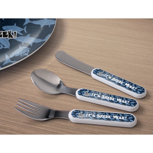 Sharks Kids Flatware w/ Plate