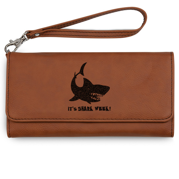 Custom Sharks Ladies Leatherette Wallet - Laser Engraved (Personalized)